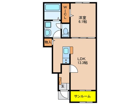 ディセントラ西五城Ⅱの物件間取画像